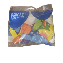 Ballon uni 30cm assortiment 50 pièces