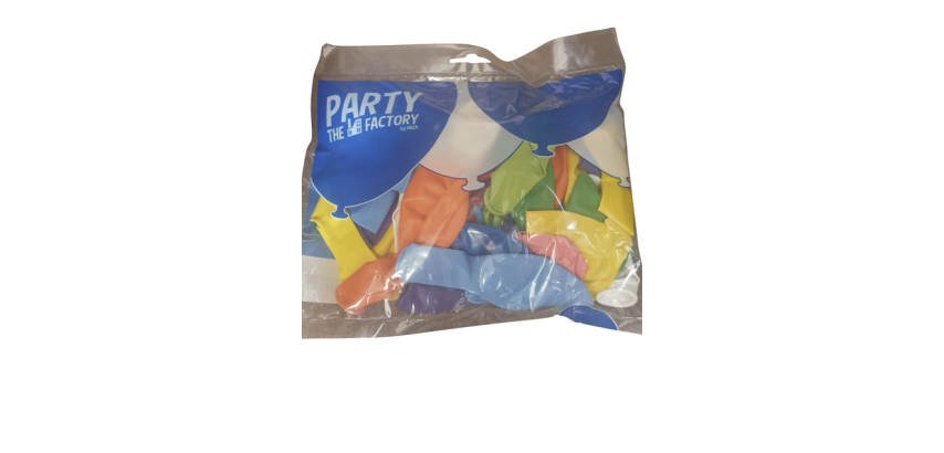 Ballon uni 30cm assortiment 50 pièces
