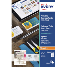 Carte de visite Avery C32011-10 85x54mm 200g 100 pièces