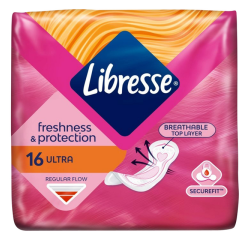 Serviette hygiénique Libresse Ultra Normal 16 pièces