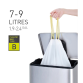 Afvalzak EKO MDPE type B met trekband 40x45cm 7-9L wit