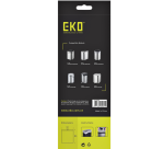 Sac poubelle EKO MDPE type B avec lien coulissant 40x45cm 7-9L blanc 25 pièces