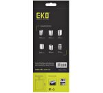 Sac poubelle EKO MDPE type F1 avec lien coulissant 49x38cm 18-28L blanc 20 pièces