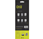 EKO MDPE Müllbeutel Typ C mit Kordelzug 45x50cm 10-15L weiß 20 Stück