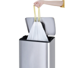 Afvalzak EKO MDPE type D met trekband 55x55cm 18-21L wit rol à 20 stuks