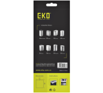 Afvalzak EKO MDPE type D met trekband 55x55cm 18-21L wit rol à 20 stuks