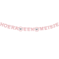 Letterslinger ''Hoera een meisje'' roze