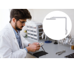 Werkpleklamp MAUL Intro LED tafelklem dimbaar wit