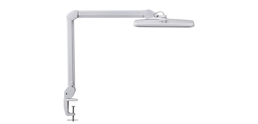 MAULintro LED-Schreibtischlampe mit dimmbarer Klemme weiß