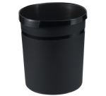 Round 18L black Han Grip wastepaper basket
