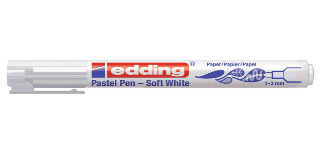 Edding 1500 Soft weißer Filzstift