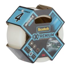 Ruban adhésif Scotch Extremium invisible 25mx48mm transparent
