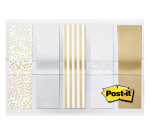 Indextabs Post-it 684 12mmx43mm metallic motief goud zilver 100 tabs