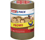 Verpakkingstape tesapack® 66mx50mm bruin promopack 3 rollen