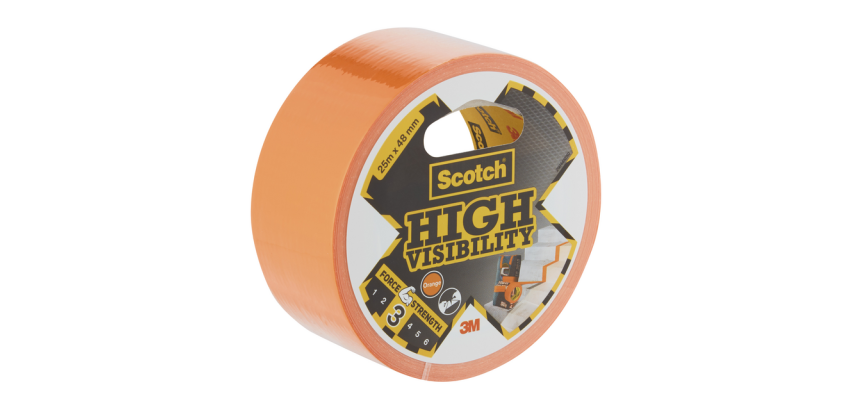 Scotch High Visibility Tape 25mx48mm Orange