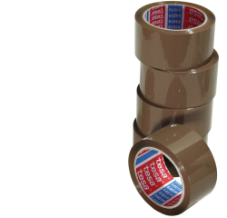 Ruban d'emballage tesa 66mx50mm PP brun