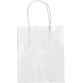 Tas met handvat Folia kraftpapier 110gr 18x21x8cm 20 stuks wit