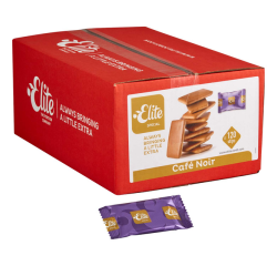 Biscuits Elite café noir - Carton de 120
