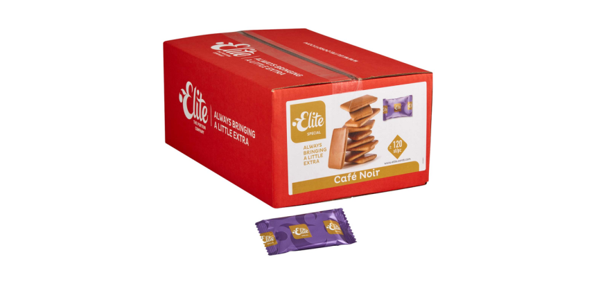 Biscuits Elite café noir - Carton de 120