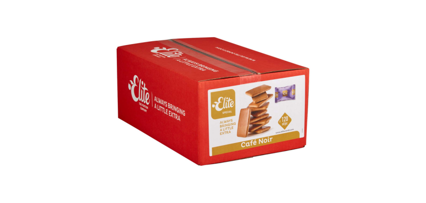 Biscuits Elite Café noir - Carton de 120