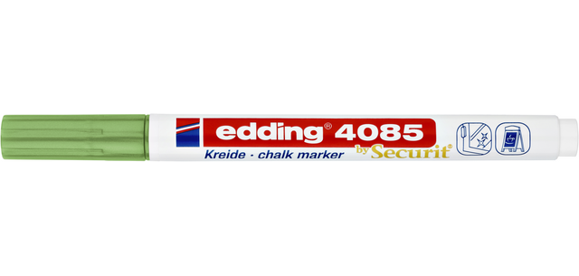 Krijtstift edding 4085 by Securit rond 1-2mm metallic groen