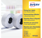 Prijsetiket Avery PLP1626 16mmx26mm permanent wit