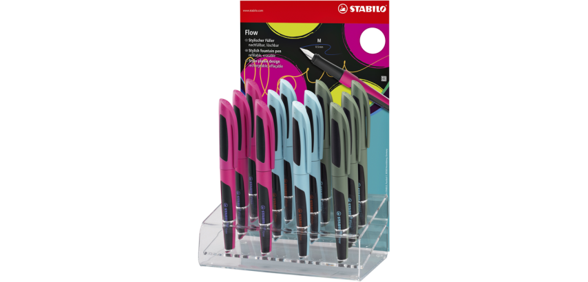STABILO Flow SPORTY stylo plume, blue (noir et bleu)