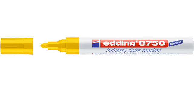 Paintmarker edding 8750 industrie 2-4mm geel