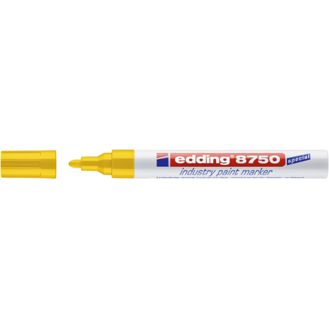 Lakmarker edding 8750 industrie geel