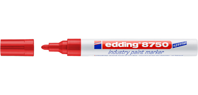 Paint marker edding 8750 Industry 2-4mm red