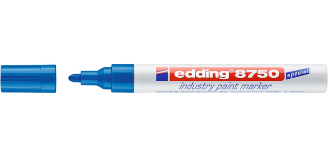 Paintmarker edding 8750 industrie 2-4mm blauw