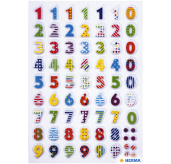 Etiquette HERMA Stone chiffres colorés