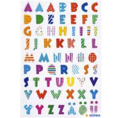 Etiket HERMA 6291 kleurrijke letters stone