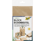 Natural kraft bag Foodsafe 12x6x21cm set of 15 pieces