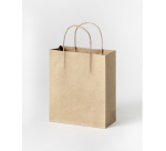 Sac en papier avec poignées 125g 18x21x8cm kraft naturel 20 pièces