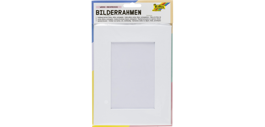 Folia photo frame 166x216mm white cardboard