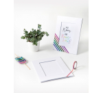 Folia photo frame 166x216mm white cardboard