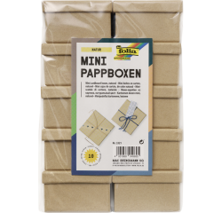 Boîte carton à décorer Folia Mini 75x75x45cm naturel 10 pièces