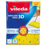 Serpillière Vileda 3D jaune 2 pièces