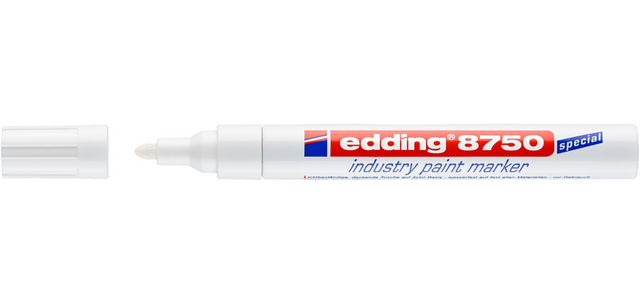 Marqueur peinture edding 8750 Industrie 2-4mm blanc