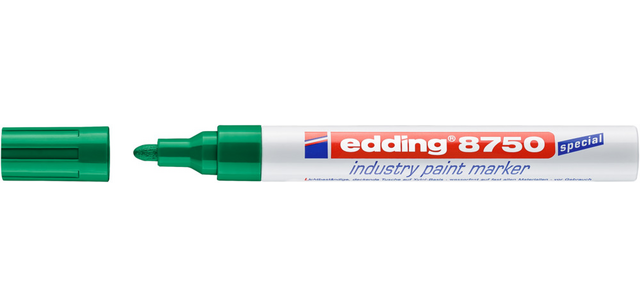Paintmarker edding 8750 industrie  2-4mm groen
