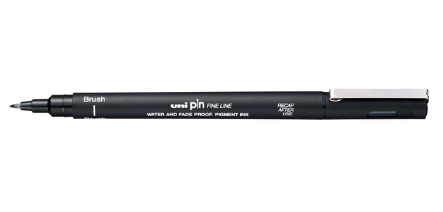 Uni-ball Pin Fine Line Brush Pen Black