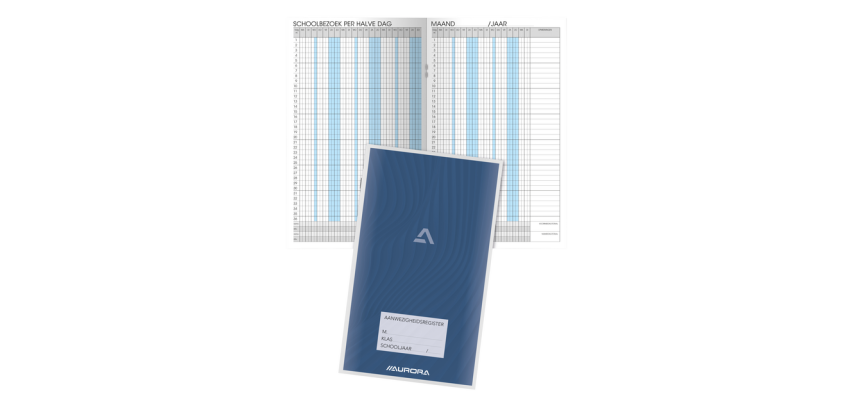 Aurora Anmeldebuch 155x260mm 56 Seiten Niederländisch