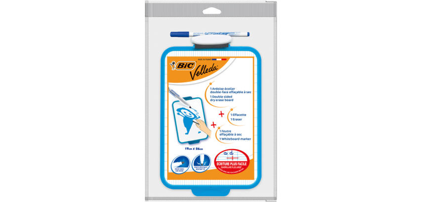 BIC Velleda Whiteboard 19x26cm + Stift + Radierer