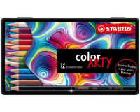 Crayon de couleur STABILO 1812 Color Arty assorti boîte 12 pièces