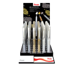 Gelschrijver Pentel K230M medium metallic assorti 3 kleuren