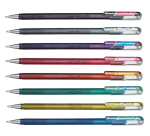 Gelschrijver Pentel K110 Dual medium metallic assorti 8 kleuren