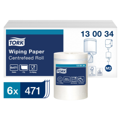 Papier d'essuyage Tork M2 Premium 130034 1 épaisseur 165m blanc