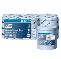 Papier d'essuyage Tork M2 Plus Advanced 128207 2 épaisseurs 157m bleu