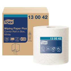 Papier d'essuyage Tork W2 Plus Premium 130042 2 épaisseurs 750 feuilles blanc